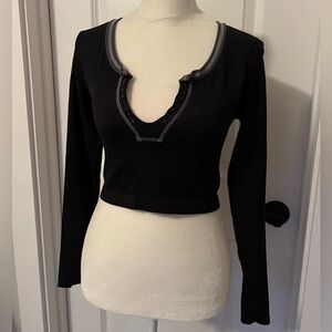 Urban Outfitters Long Sleeve Crop Top